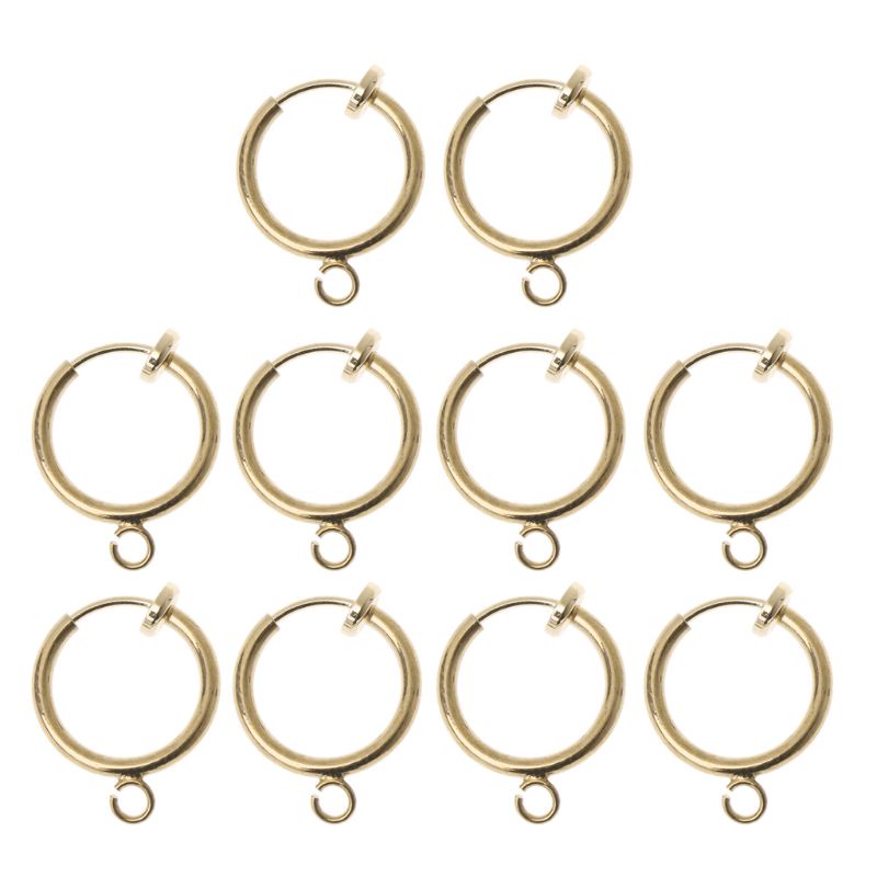 Khuyên Tai Dạng Vòng Kẹp Bằng Đồng 13mm