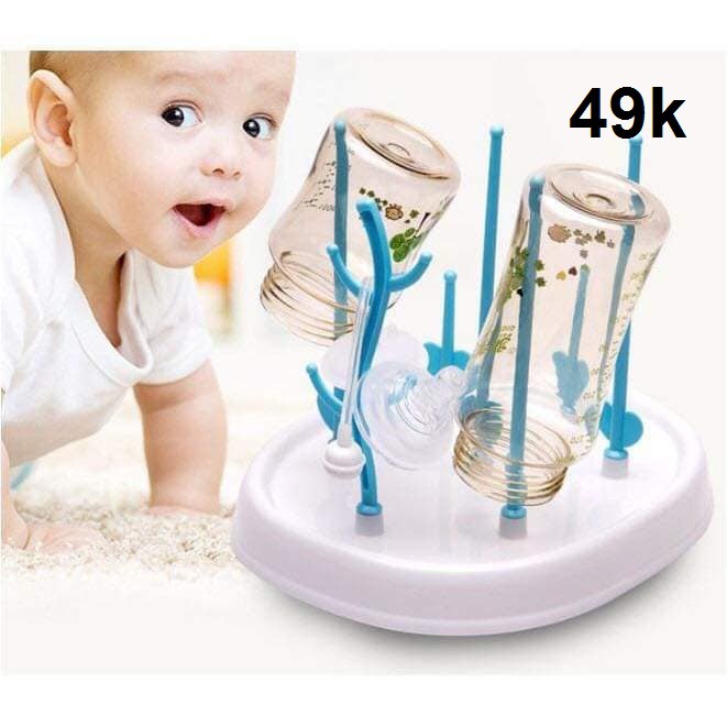 Khay Úp Bình Sữa 7 Que Không Nắp, Nhanh Khô, Không Bị Hấp Hơi