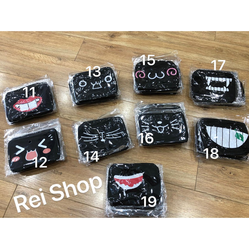 Khẩu Trang Mochi Kute Dễ Thương Màu Đen