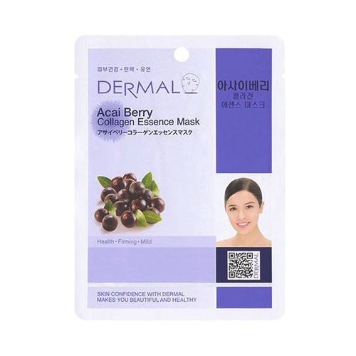 Mặt Nạ Dermal Chiết Chất Sơ Ri Dưỡng Sáng Da 23g Acerola Collagen Essence Mask, mặt nạ giấy - Hasaki