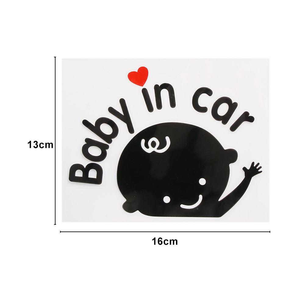 Đề Can Laser Baby In Car Dán Cửa Sổ Xe Hơi / Xe Máy Chống Thấm Nước