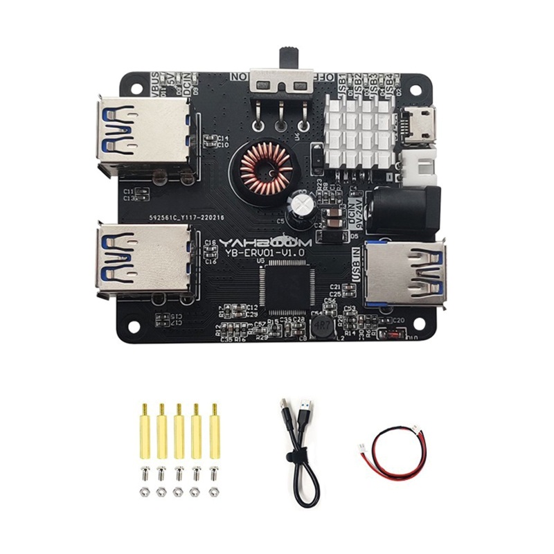 Bảng Mạch Mở Rộng 5Gbps USB Dành Cho Jetson for Nano / ROS Robot Car Raspberry Pi 2.5inch HDD / SSD