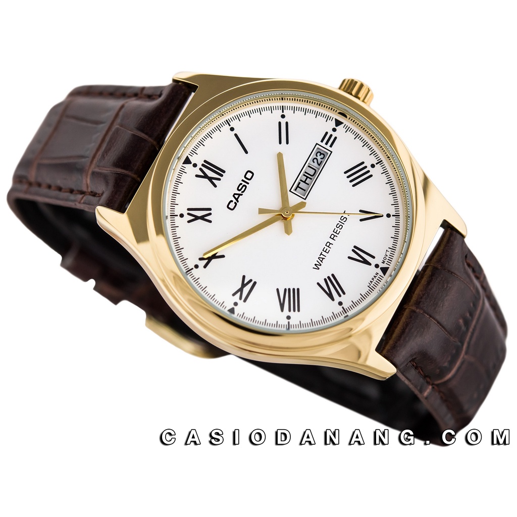 Đồng hồ nam dây da Casio chính hãng Anh Khuê MTP-V006GL-7BUDF (38mm)