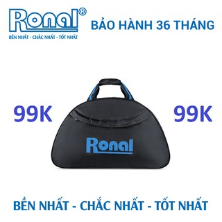 Túi xách thể thao du lịch Ronal TX18 - Đen logo xanh biển