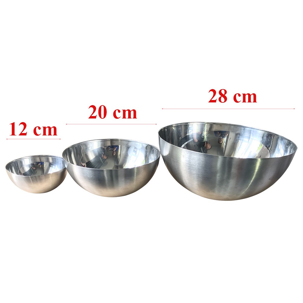 [INOX 430] Bát trộn Salad IKEA xuất khẩu Thụy Điển. Sz 28cm, 20cm, 12cm.