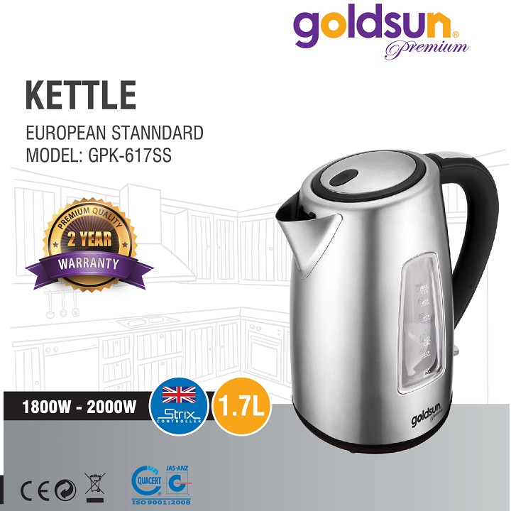 ẤM SIÊU TỐC VAO CẤP GOLDSUN PREMIUM GPK-617SS