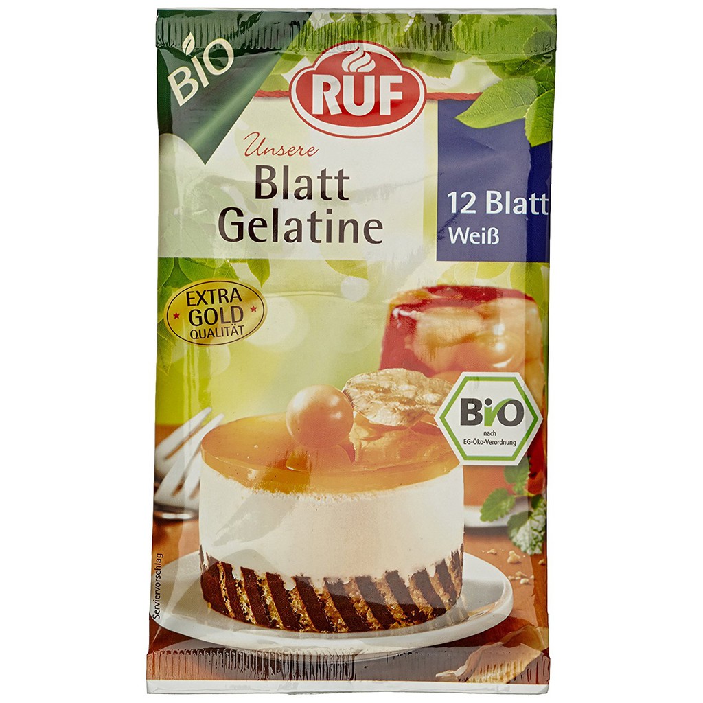 GELATINE HỮU CƠ RUF DẠNG LÁ - Gelatin hữu cơ