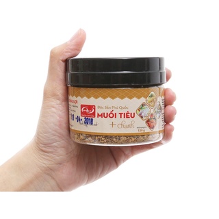 Muối tiêu chanh sáng lợi phú quốc hũ 120g