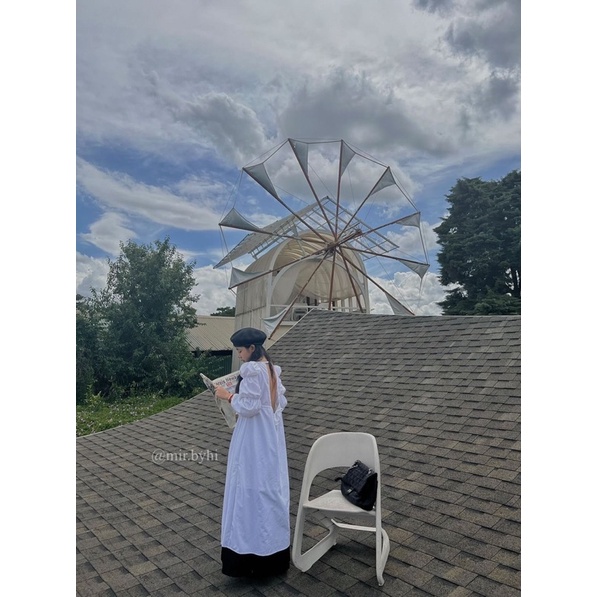 𝐦𝐢𝐫.𝐛𝐲𝐡𝐢: Mango Dress - đầm hở lưng tay nhún phồng