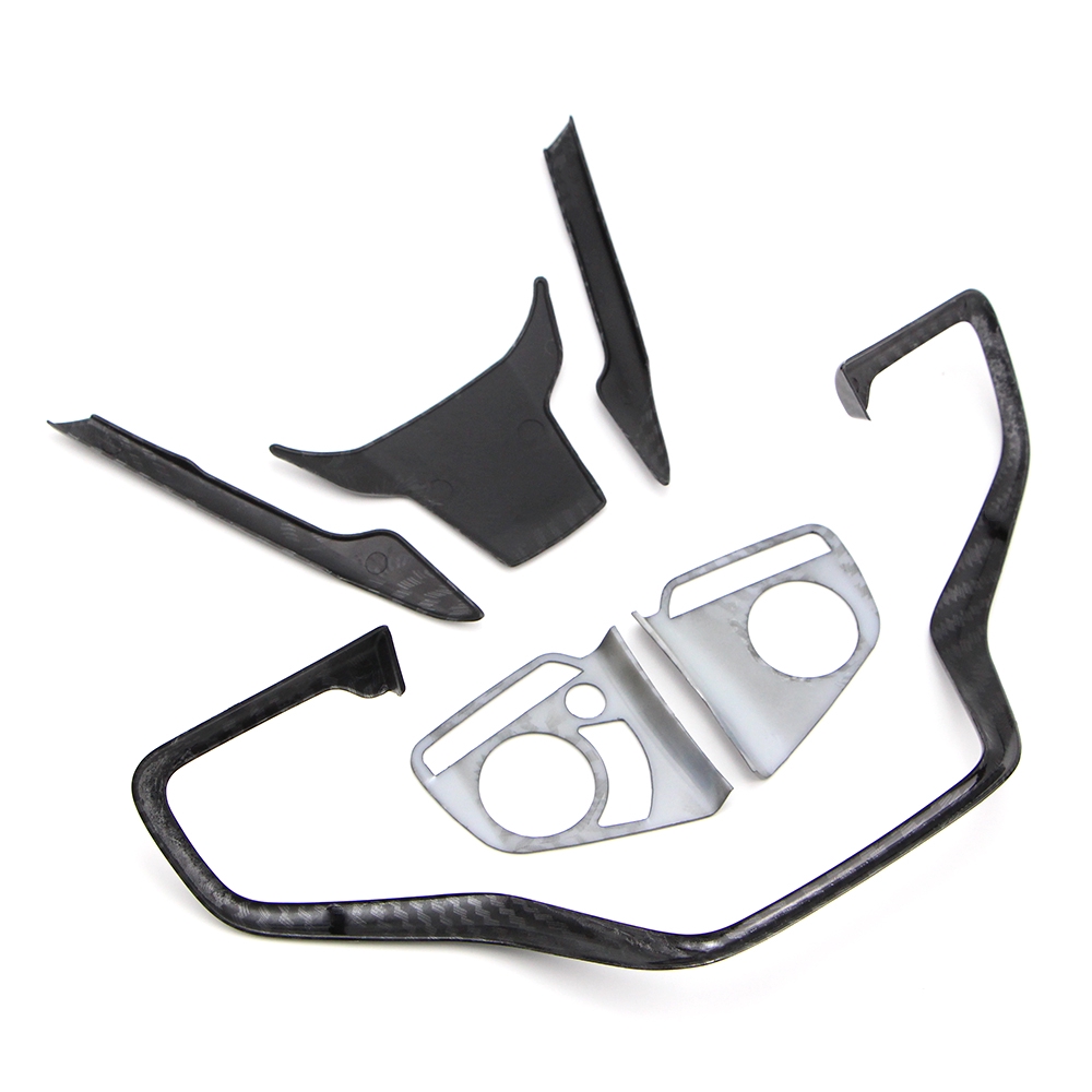 Ốp Bọc Viền Vô Lăng Bằng Sợi Carbon Độc Đáo Cho Xe Honda Civic 2016 2017 2018 2019