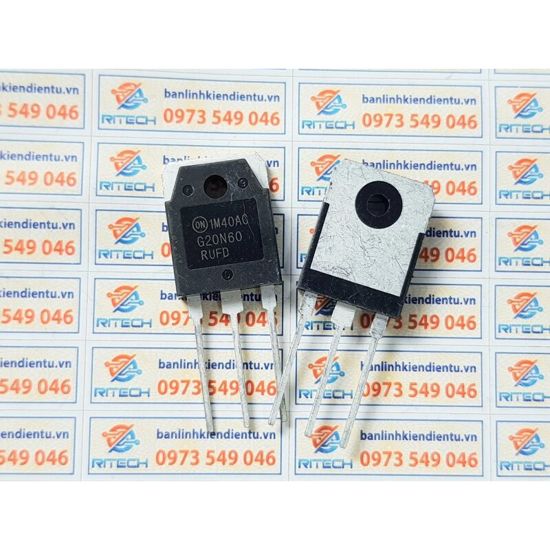 G20N60RUFD, G20N60, SGH20N60RUFD IGBT 20A 600V TO-3P