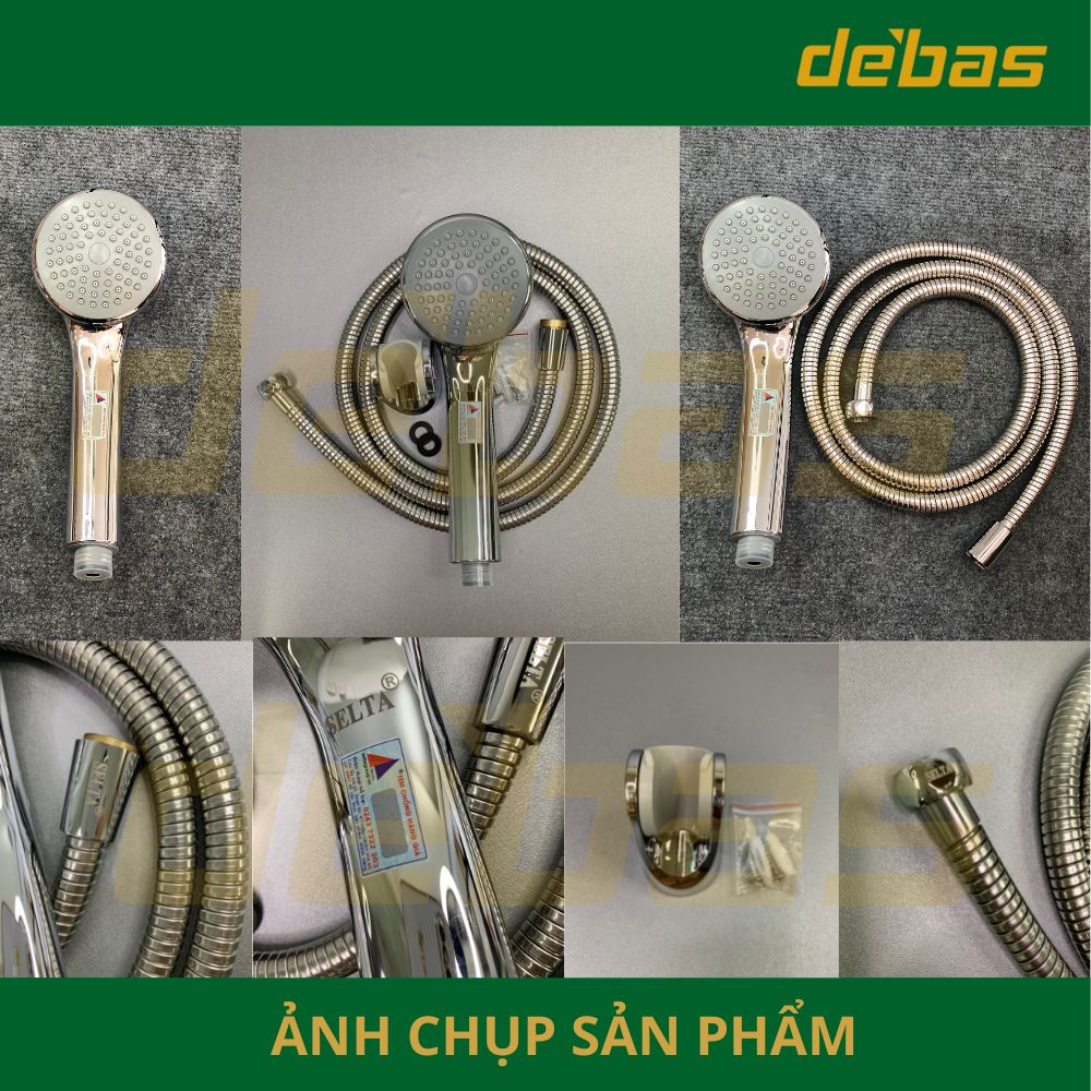 Vòi sen tắm nóng lạnh dây bát sen nhà tắm siêu bền cao cấp chính hãng bảo hành 12 tháng Selta DBSELTA mạ