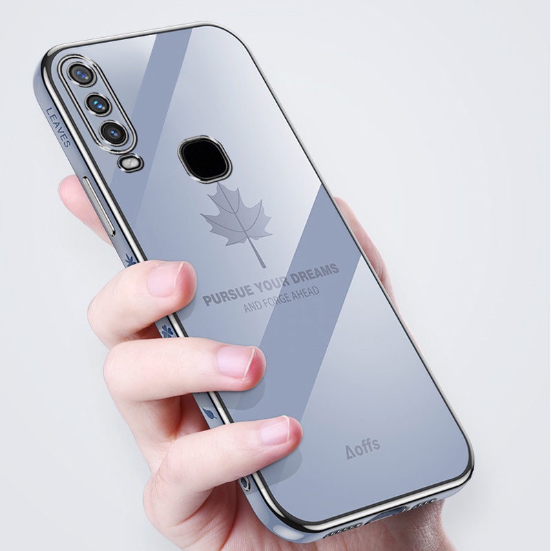 Ốp điện thoại viền vuông mạ điện cho Vivo Y17 Y15 Y12 Y12i Y11 Y9S Y7S Y3 U10 Y16