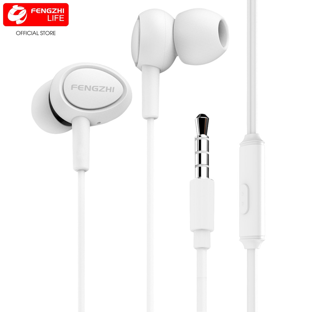 Tai nghe FENGZHI E52 có dây nhét tai Jack cấm 3.5mm chính hãng cho iPhone Samsung Oppo Vivo Huawei Xiaomi