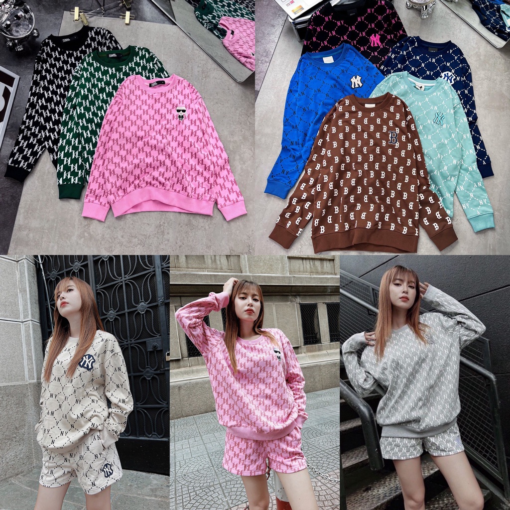 Áo sweater Logo thêu, hình in Full màu Hàng Chuẩn 1:1 Bao xịn ẢNH THẬT/SẴN