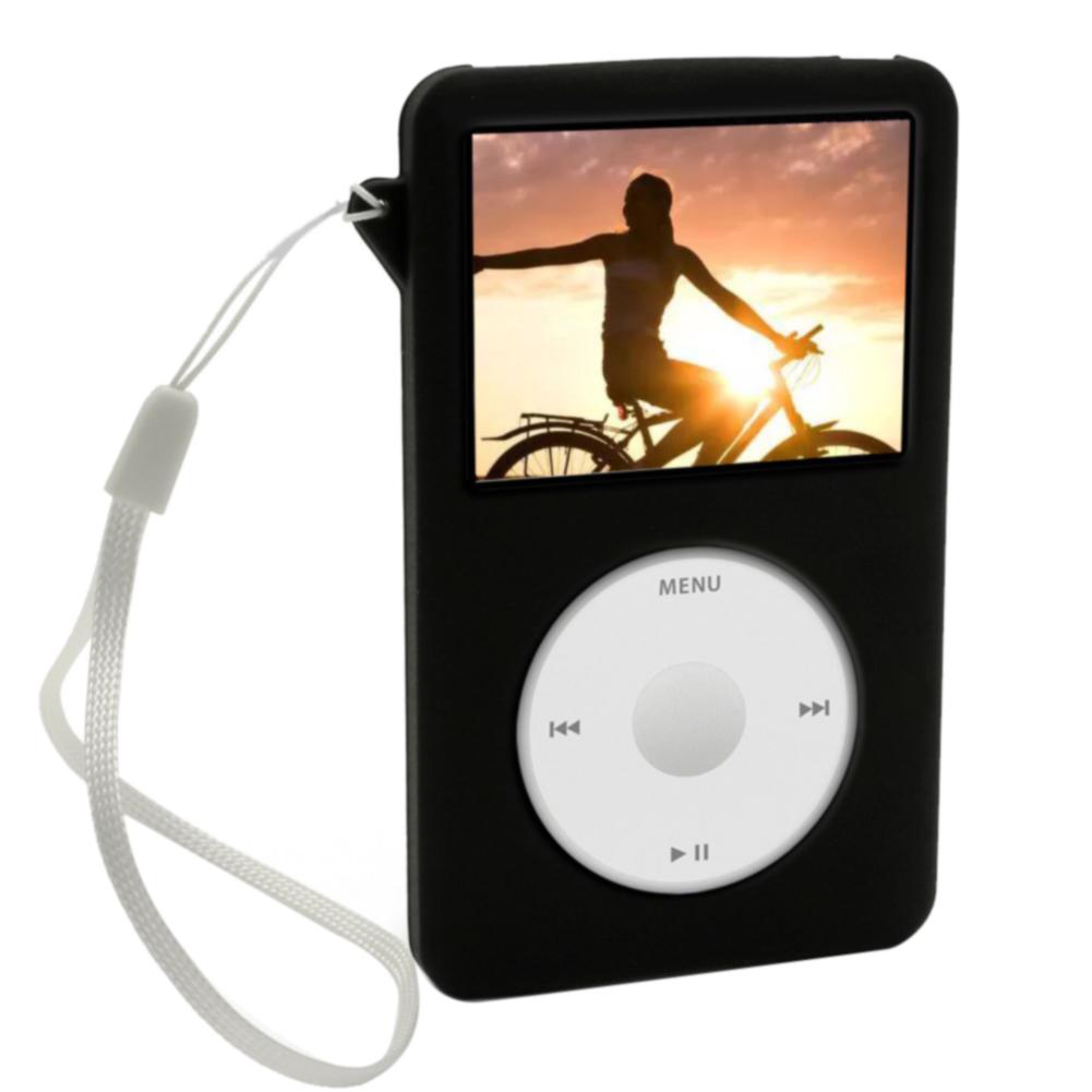 Silicone Case Durable Cover Washable Black Protective Soft Portable For Apple IPod Classic