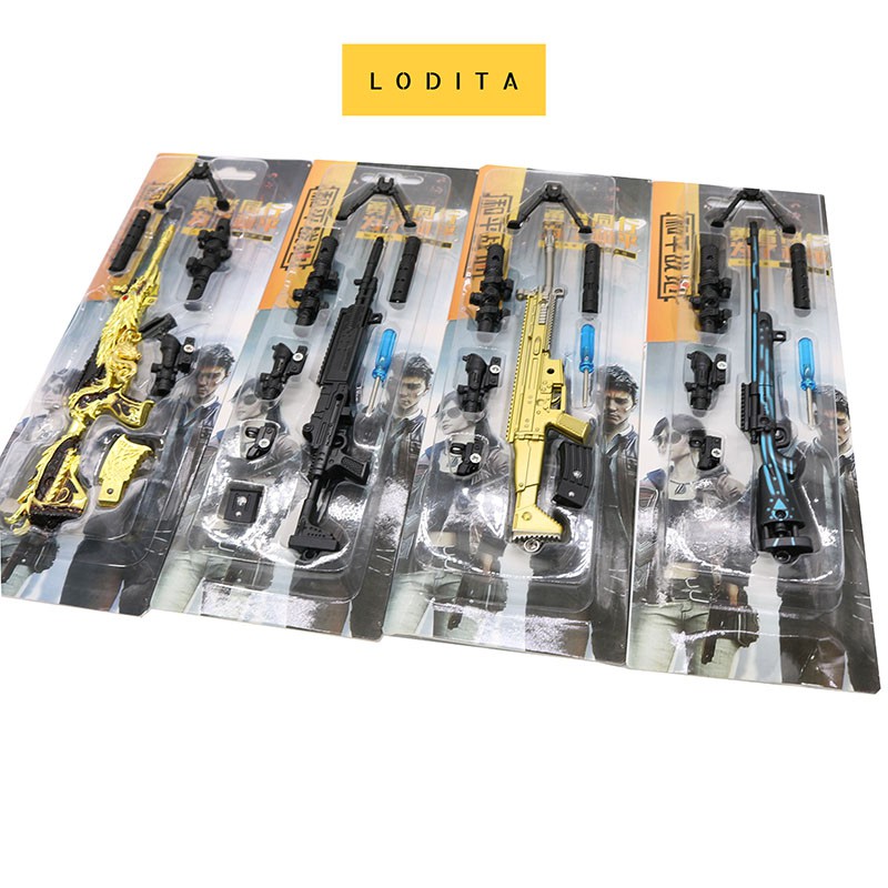 Mô hình súng Game Đột Kích, CF, Pubg hợp kim 21cm - LODITA