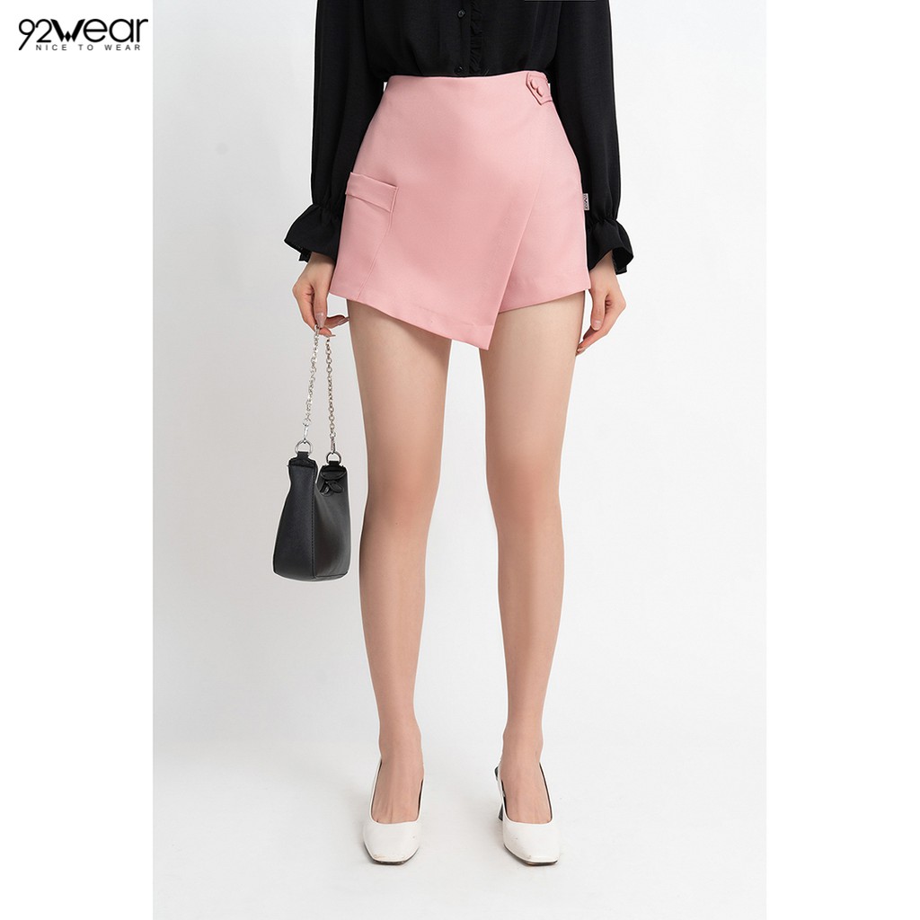 Quần short nữ 92WEAR 4 MÀU, đủ size, sooc xẻ tà túi ốp SVW0836 | BigBuy360 - bigbuy360.vn
