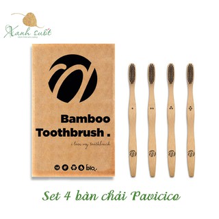 [Pavicico] Bàn chải tre- Bamboo Toothbrush