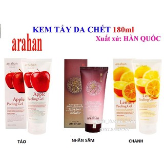 Tẩy tế bào da chết Arrahan Peeling Gel Hàn Quốc 180ml táo, chanh, nhân sâm Arahan