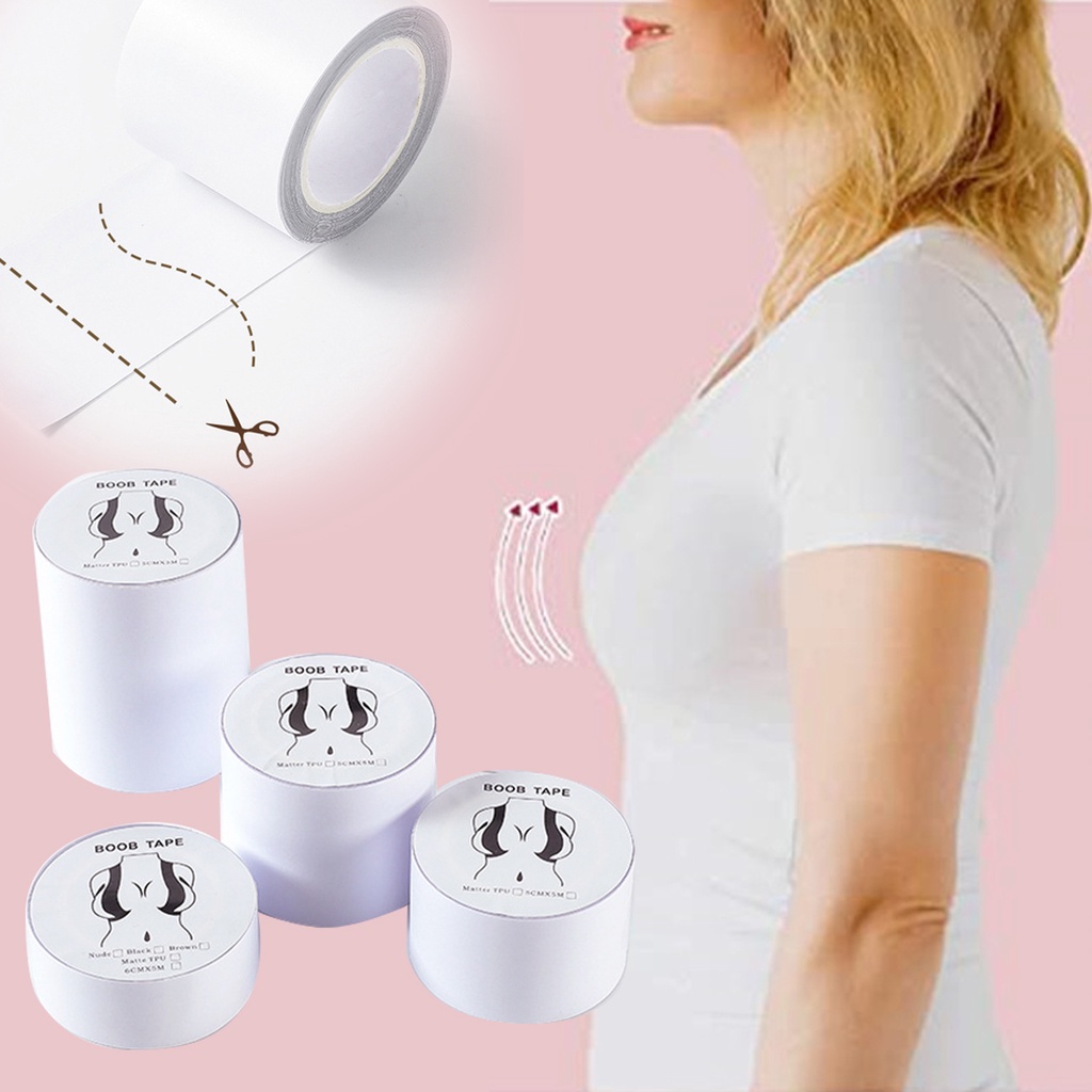 1 Cuộn Băng Dán Ngực Trong Suốt Cho Nữ