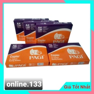 Giấy in A4 PAGI cam DL60 gsm (500 tờ/ram)