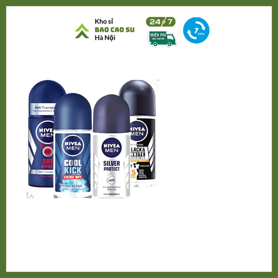 Chai lăn nách cho nam NIVEA Men Cool Kick /Silver Protect /Dry Impact 50ml THÁI LAN - Lăng khử mùi (Gía Hủy Diệt)