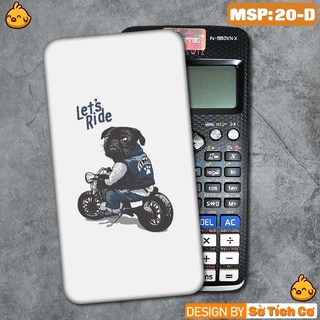Miếng decal dán máy tính fx-570, fx-580, fx-880, Casio, Vinacal,... hình Cool Dog 2 MSP: 20