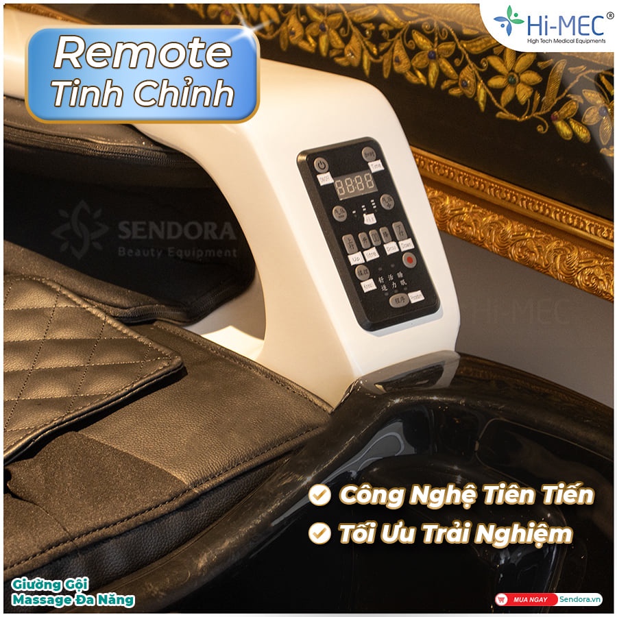 Giường gội đầu massage đa năng, Giường gội đầu 2 in 1 cao cấp trang bị máy massage toàn thân