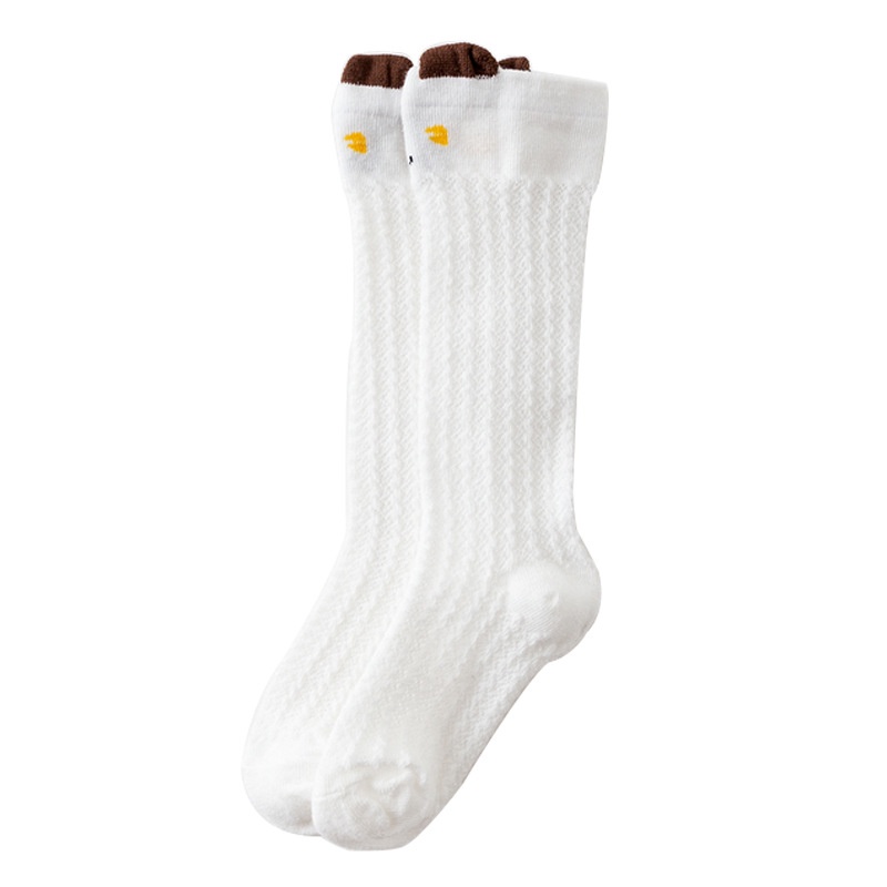 Đôi vớ cotton dài qua gối nhiều màu họa tiết hoạt hình dễ thương cho em bé