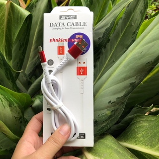 Cáp sạc SYC GJ10 đầu micro usb, type C, Lightning