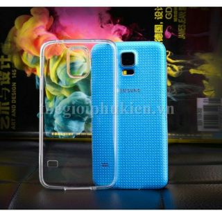 Ốp lưng silicon dẻo trong suốt SamSung S5 siêu mỏng 0.5mm.