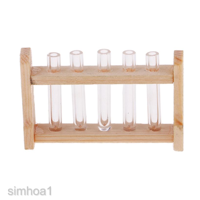 1/12 Miniature Test Tube Experiment Equipment Model for Doll House Lab Room