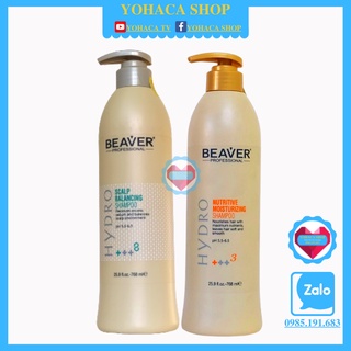 Bộ dầu gội xả giảm dầu nhờn beaver +++8 +++3 xả dưỡng sâu