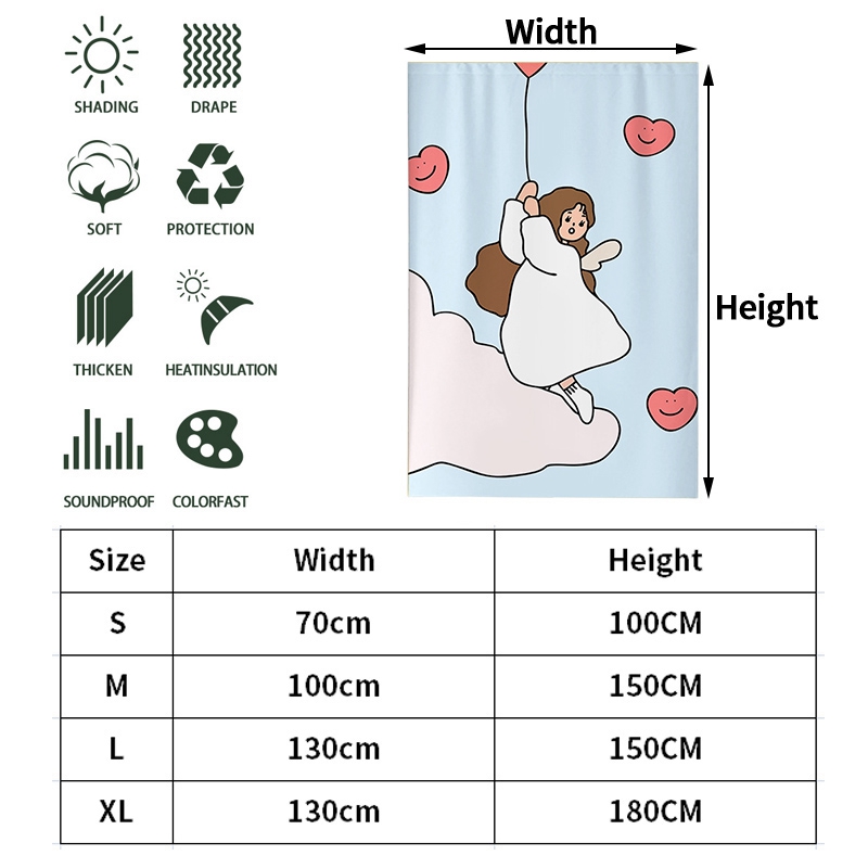 rèm cửa sổ In Hình Cô Gái Dễ Thương