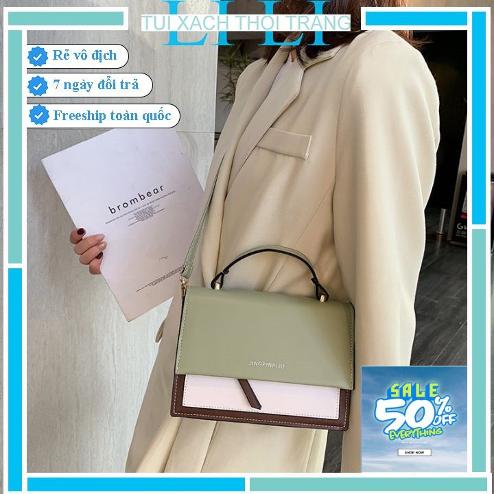 Túi xách nữ công sở 💖💖 Túi đeo chéo thời trang dáng công sở J7570 (có video và ảnh thật)