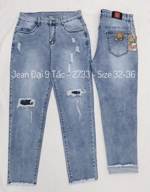 [SIZE ĐẠI] QUẦN JEAN 9 TẤC ĐẮP VÁ BỤI 2733