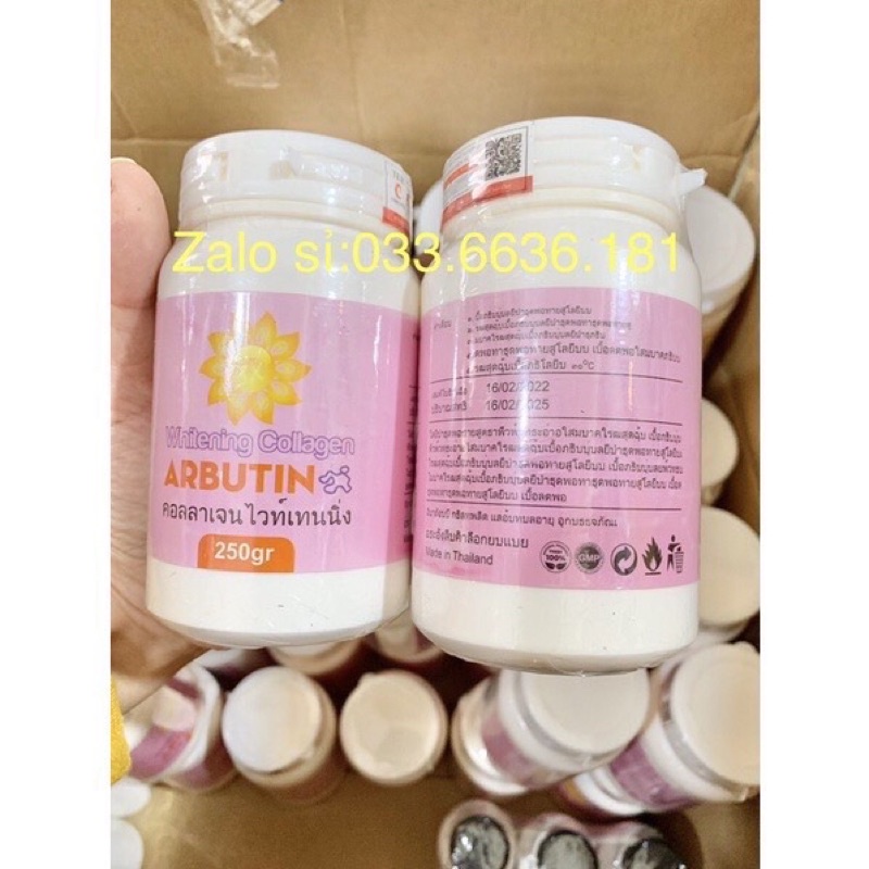 Lẻ hủ kem abutine 3c3 kích trắng body hủ 250g