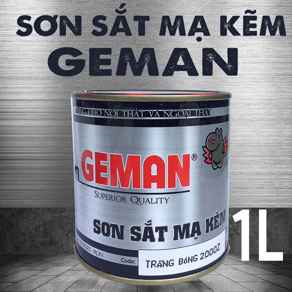 Sơn trực tiếp cho Kim Loại - Sắt Mạ Kẽm - GEMAN -  Bề mặt bóng VÀ MỜ