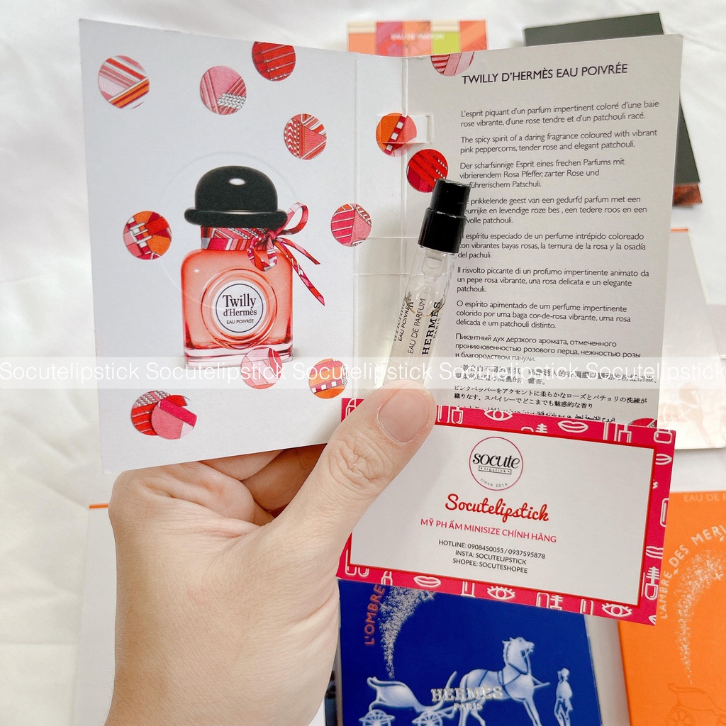 Vial Nước Hoa HM Twilly d'Hermès Eau Poivrée