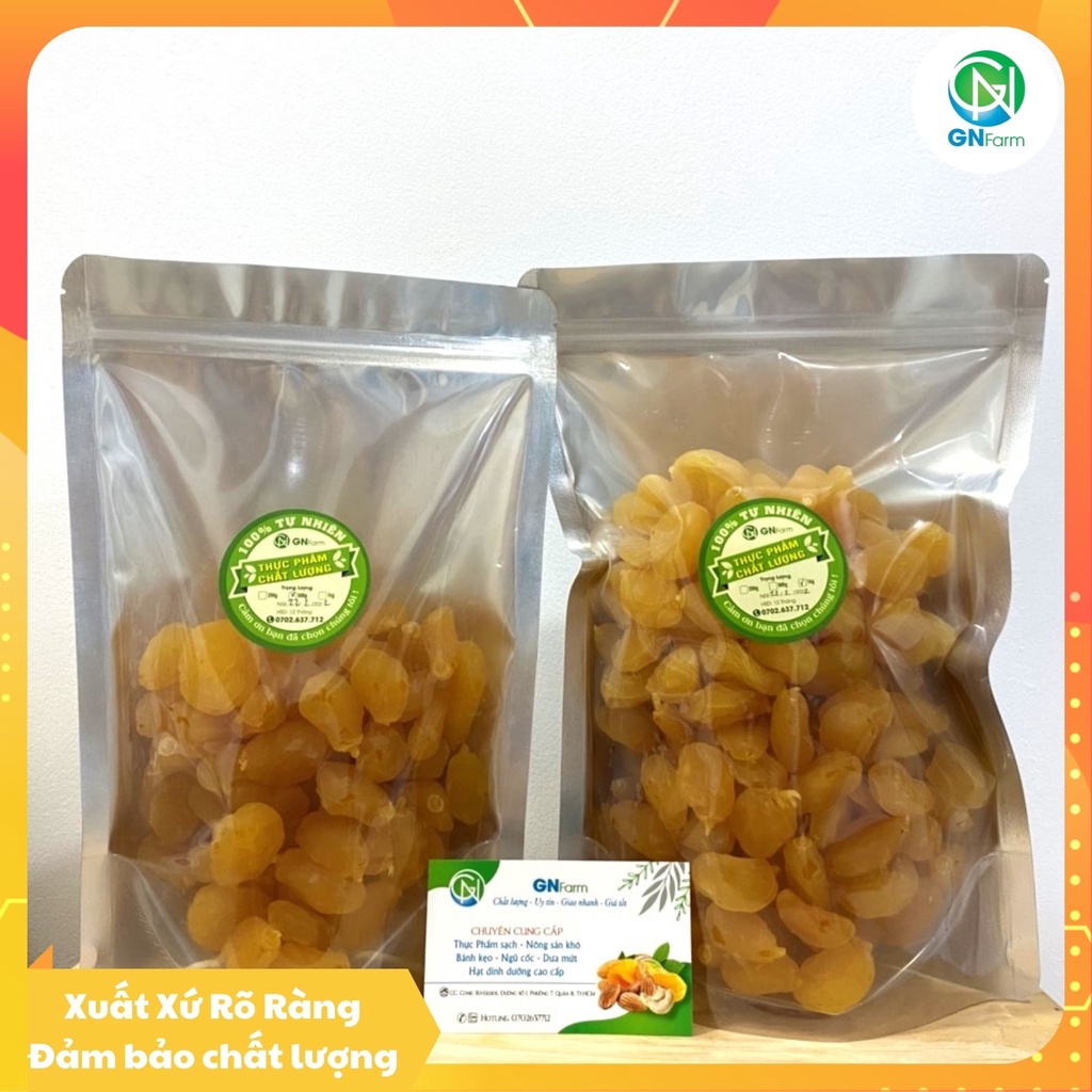 Mứt Đào Vàng Ô Mai Đào Giòn Đà Lạt Chua Ngọt Thơm Ngon - Túi 500g