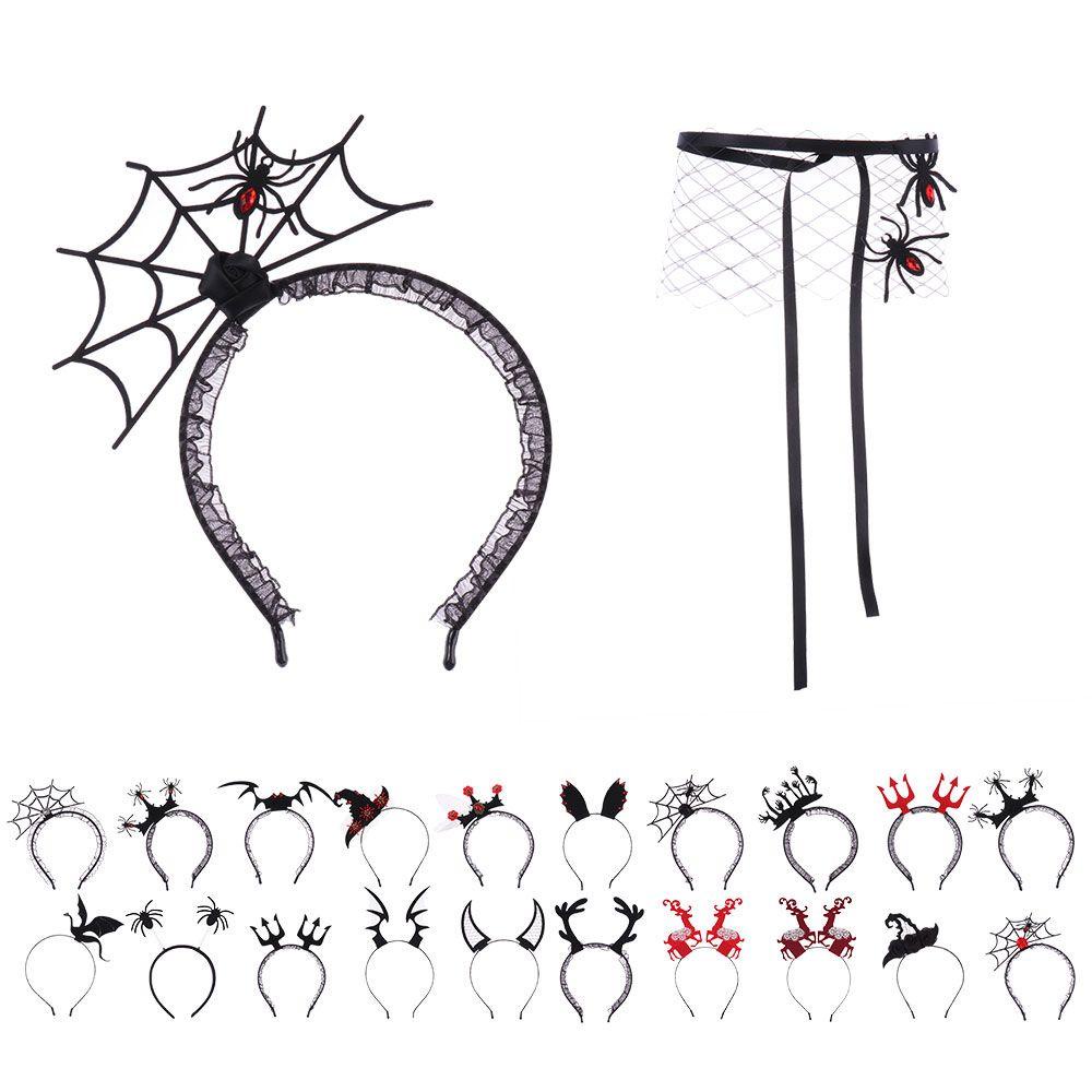 Băng Đô Mạng Che Mặt Hóa Trang Halloween Thời Trang Cho Nữ