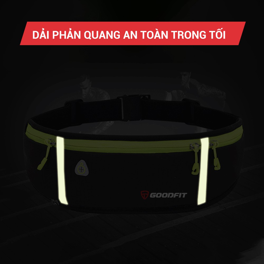 Túi đeo bụng chạy bộ, đai đeo điện thoại chạy bộ nam nữ chính hãng GoodFit GF106RB tiện lợi