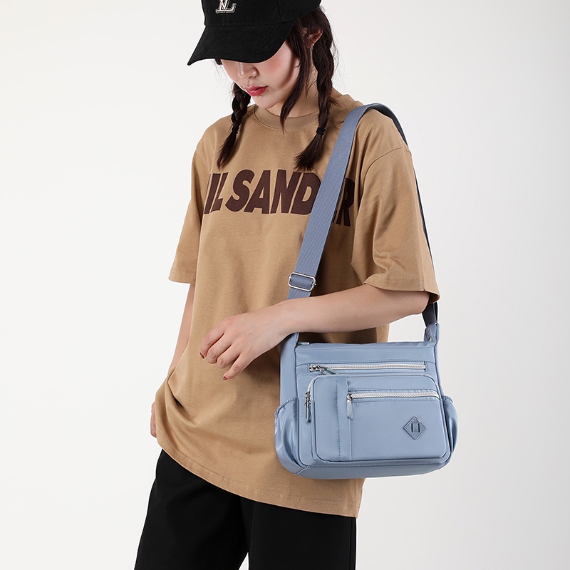 Túi Đeo Chéo Canvas Chống Thấm Nước Phong Cách Hàn Quốc Beg Silang Perempuan Wanita Murah Cantik Cho Nữ