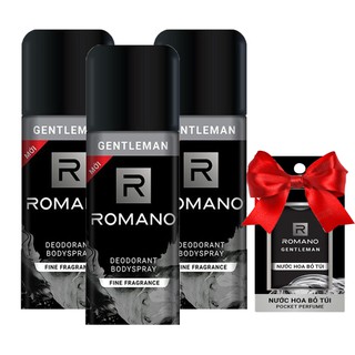 Xịt khử mùi toàn thân Romano hương nước hoa 150ml