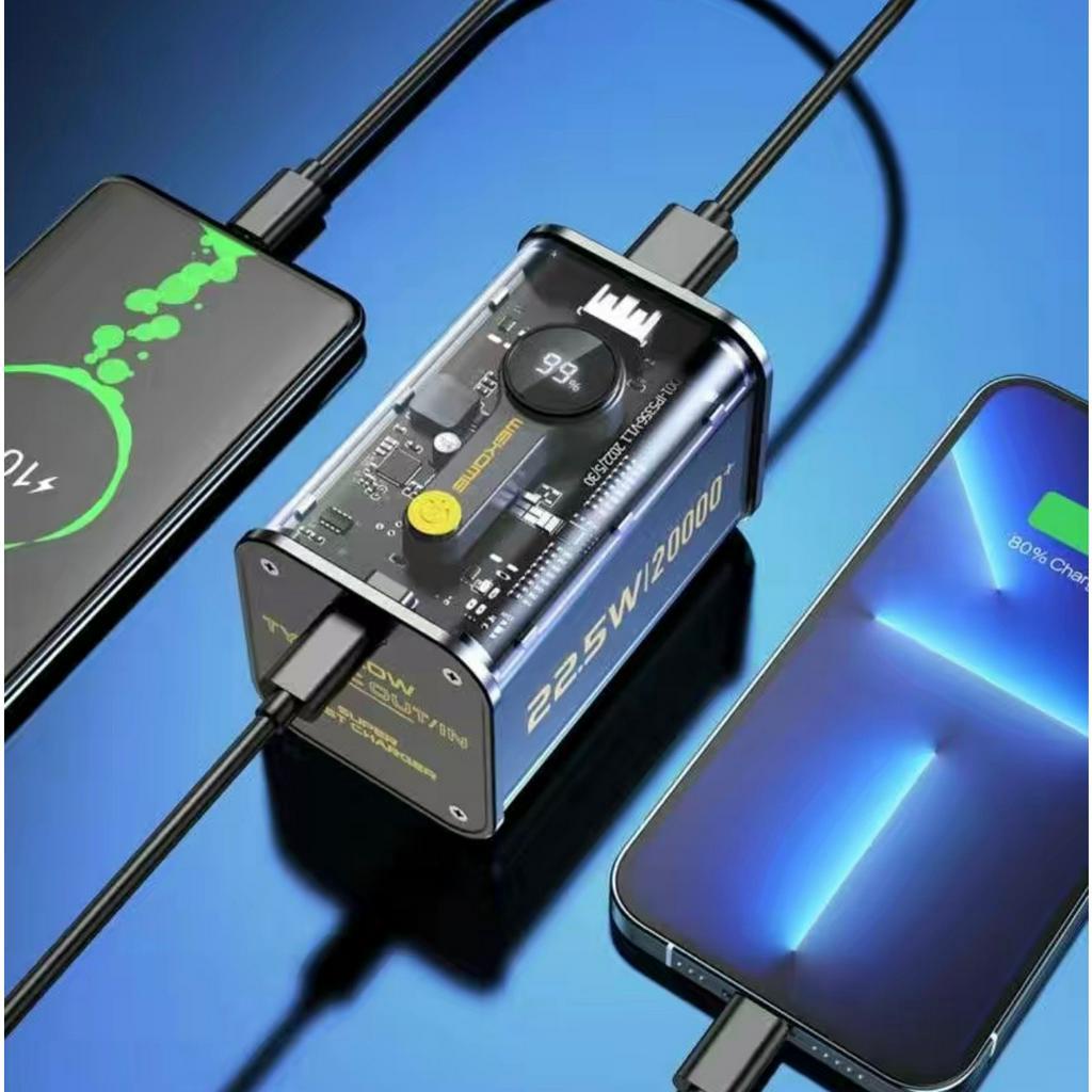 Sạc dự phòng 20000mah 10000mah Adaman Metal Digital Display Quick Charge, sạc nhanh 22.5W (QC3.0/ PD3.0)