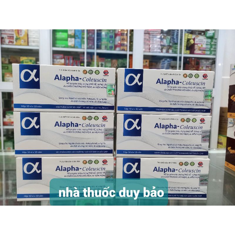 VIÊN UỐNG GIẢM SƯNG TAN MÁU BẦM ALAPHA - COLEUSCIN