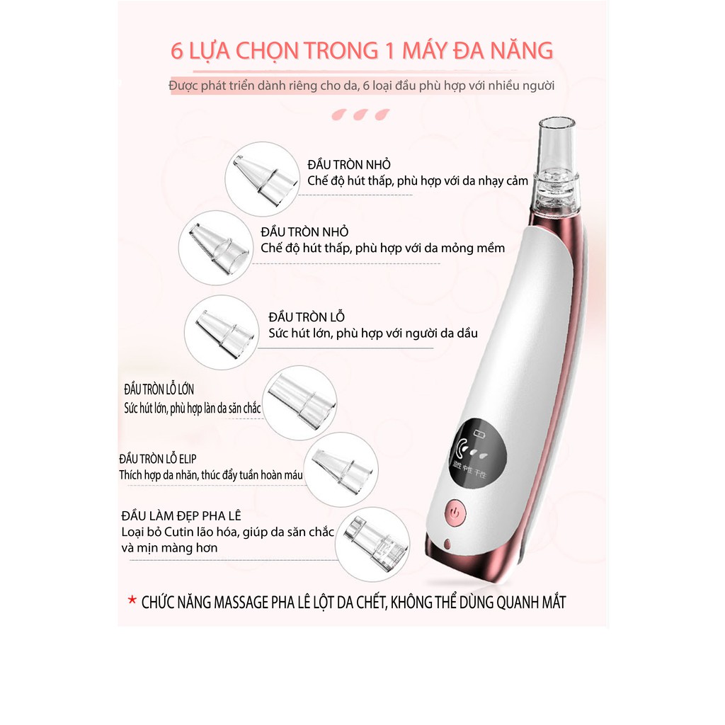 [BH 1 ĐỔI 1] Máy Hút Mụn Cao Cấp AIKEDILI MICROCRYSTALLINE BLACKHEAD INSTRUMENT | BigBuy360 - bigbuy360.vn