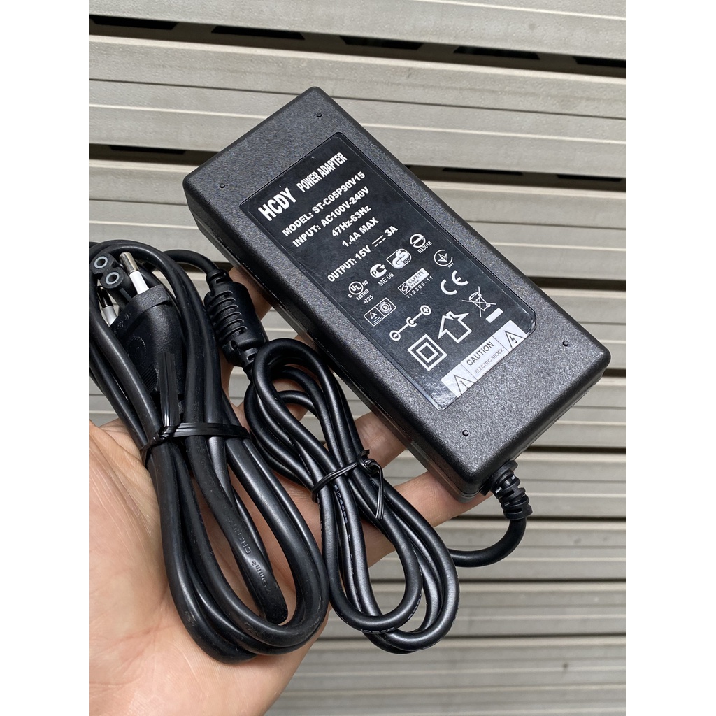 Sạc loa kéo 15V3A chuyên dùng cho loa Ne108, Ne109 chính hãng