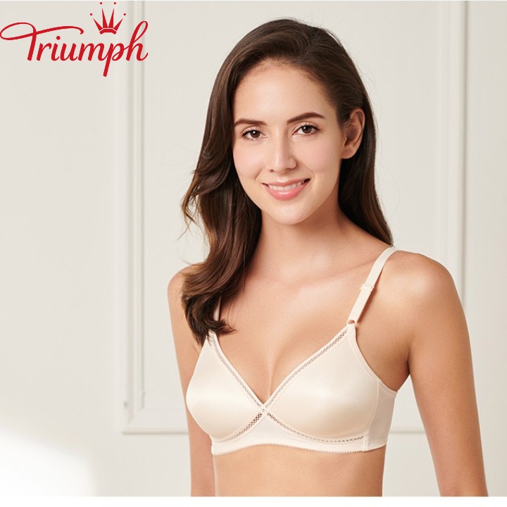 Áo ngực nữ Triumph Corsina không gọng, không đệm ôm ngực màu Da và Đen